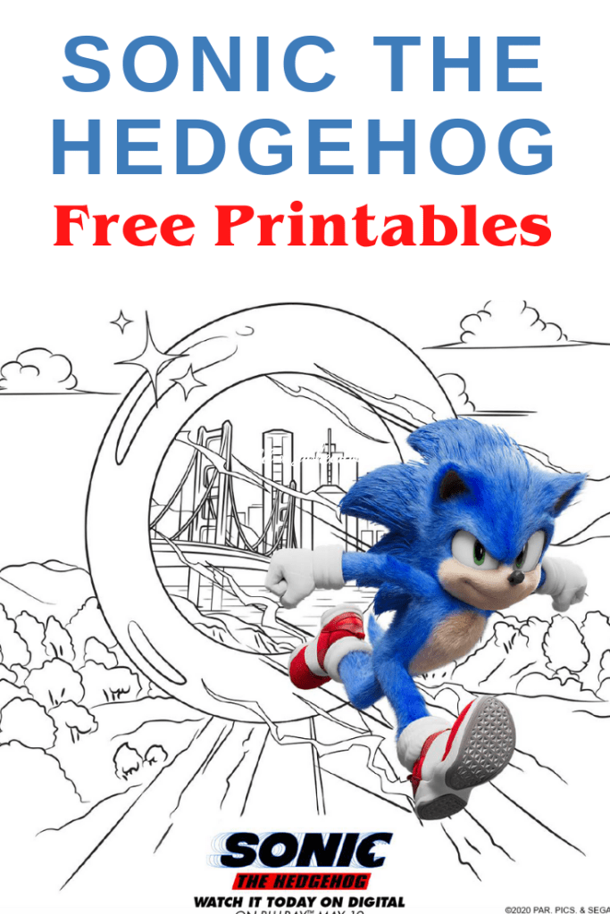 Sonic the hedgehog free activity sheets free printables