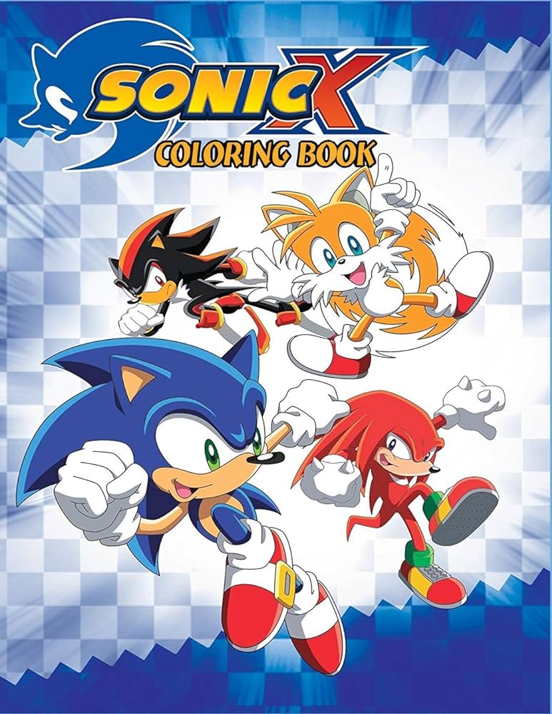 Sonic x coloring book coloring book for kids and adults with fun easy and relaxing coloring pages by