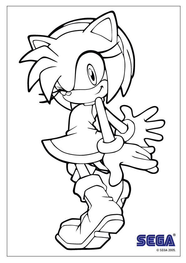 Coloring page sonic x