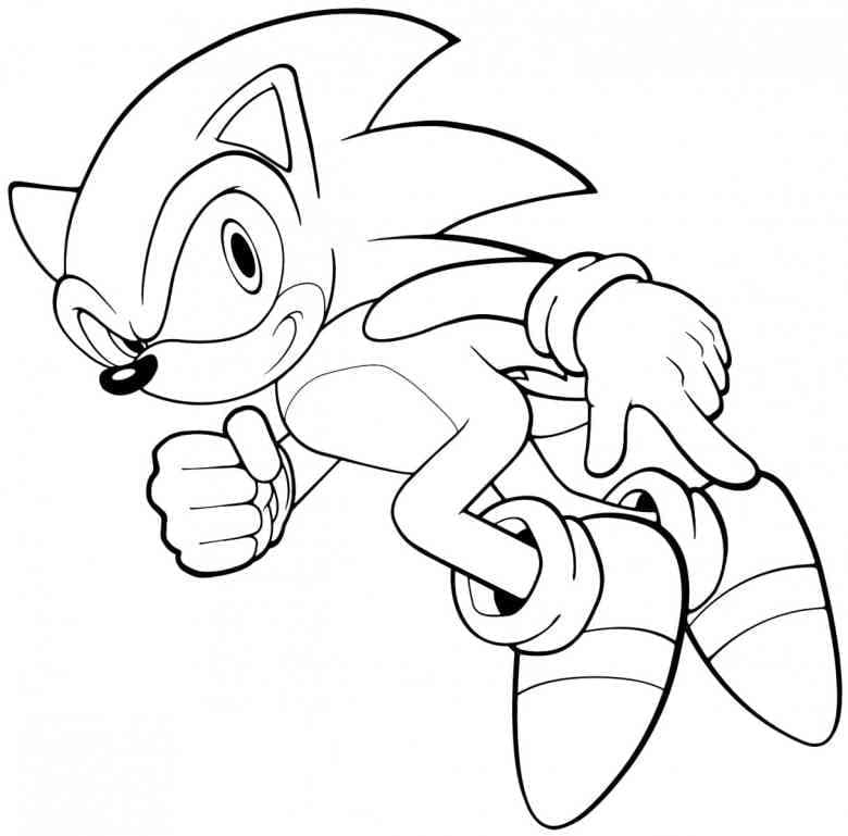 Sonic coloring pages