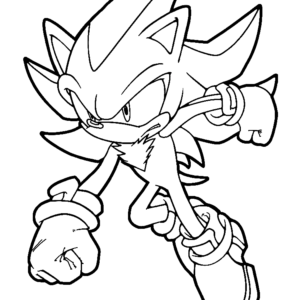 Shadow the hedgehog coloring pages printable for free download