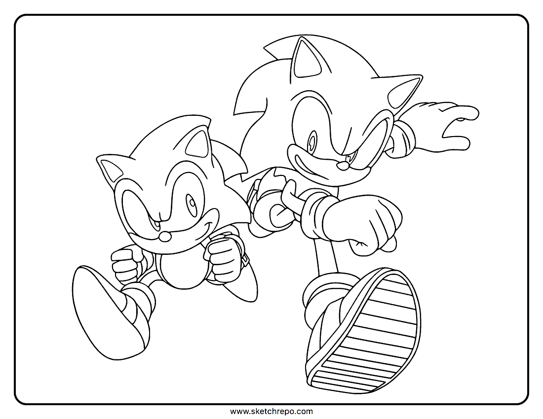 Sonic coloring pages â sketch repo