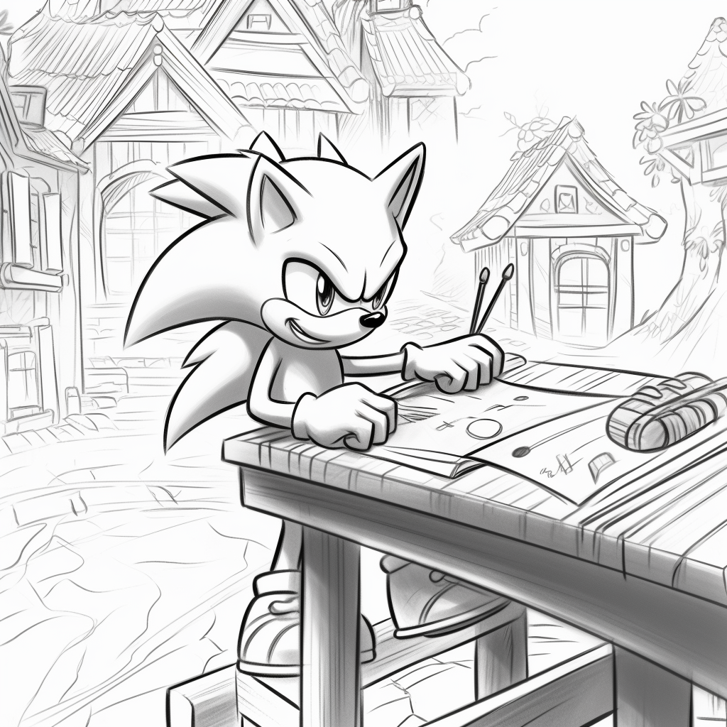 Speed into adventure sonic the hedgehog coloring pages