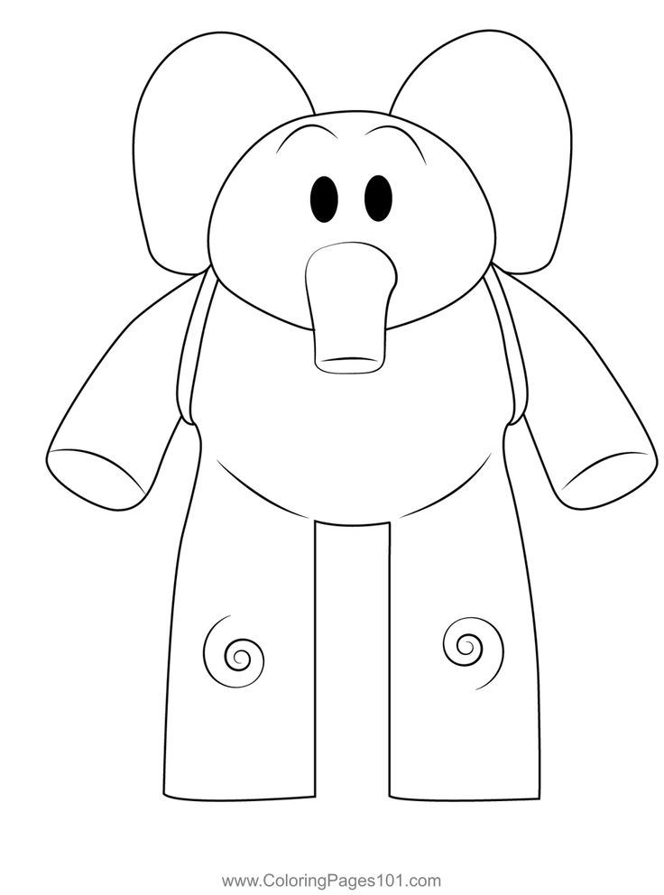 Elly coloring page coloring pages color pocoyo