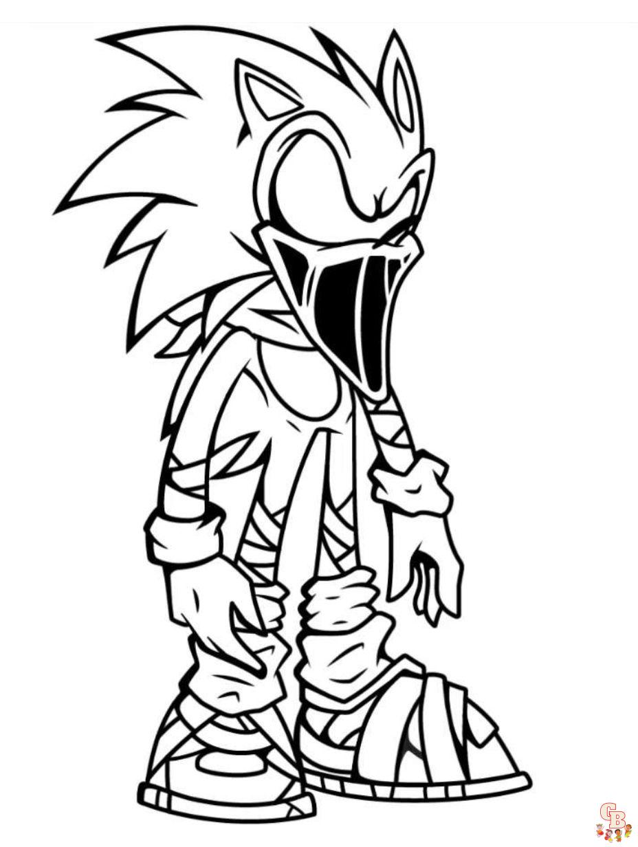 Sonic the hedgehog coloring pages free