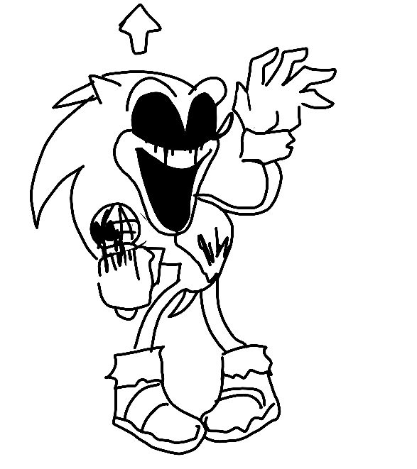 Sonic exe coloring pages