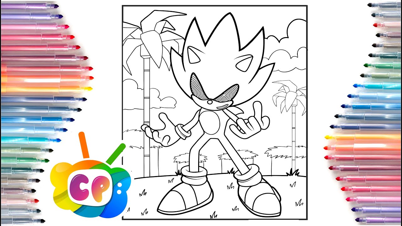 Sonic the hedgehog coloring pages super sonic exe coloring sonic exe