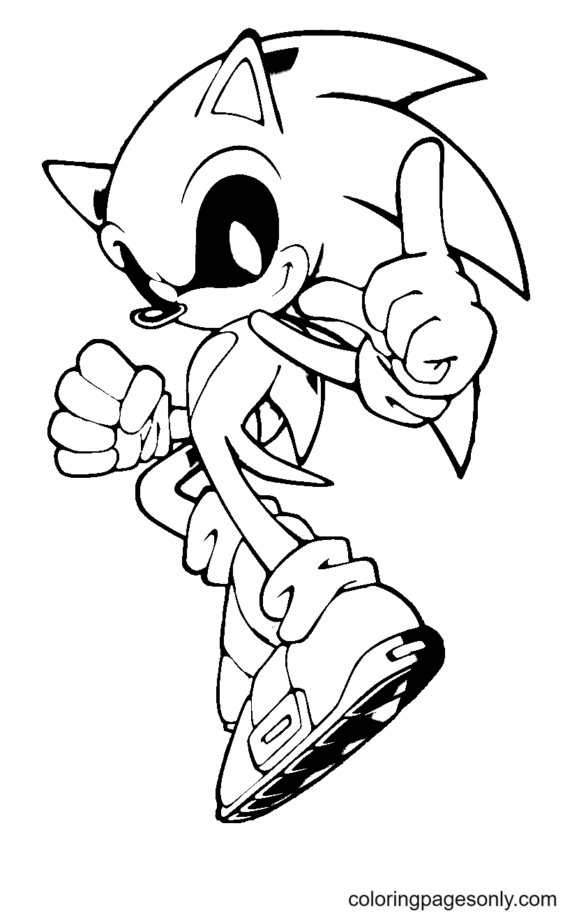 Sonic exe coloring pages printable for free download