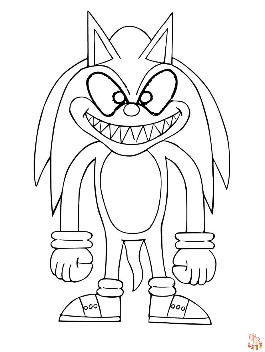 Sonic the hedgehog coloring pages free