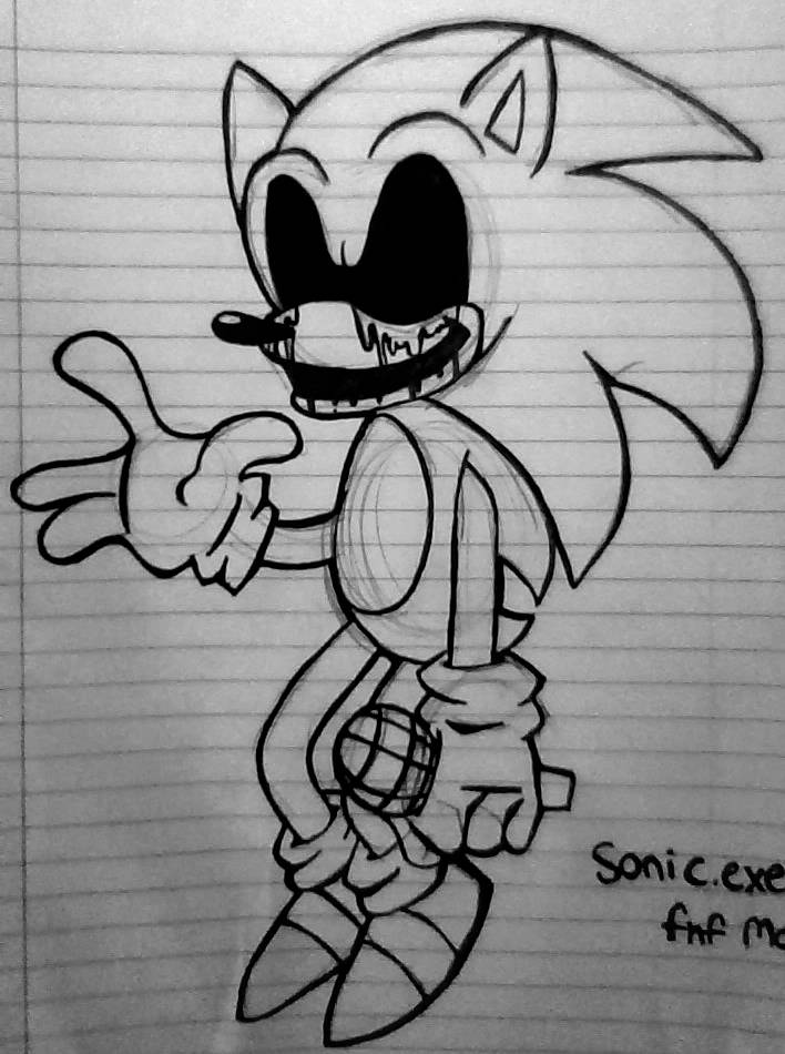 Sonicexe fnf wip by spookysoupz on sketchers united