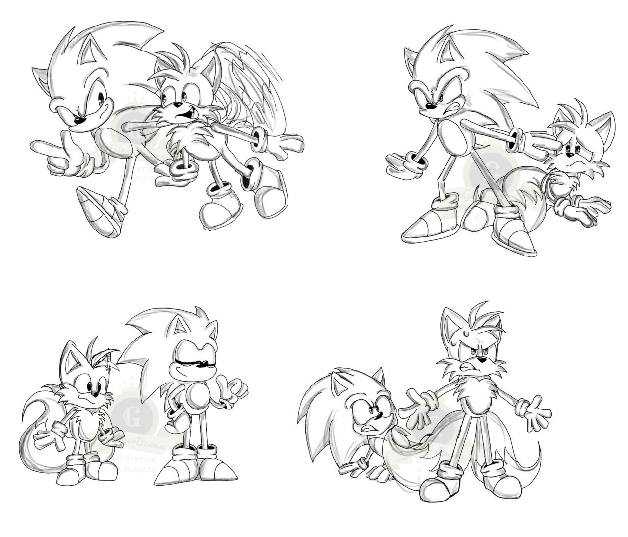 Ginger â can i request sonic and tails being cute brothers