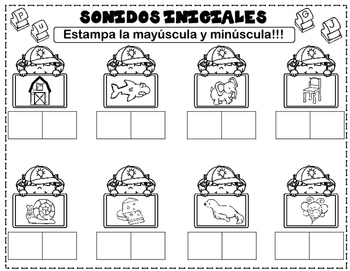 Freebie estampa los sonidos iniciales by bilingual teacher world