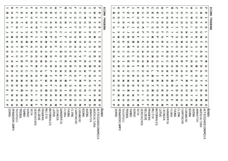 Sopa de letras pradera pdf