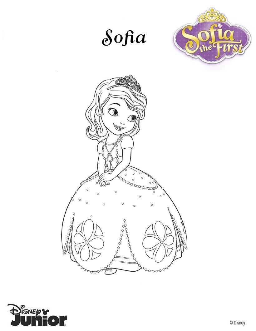 Sofia the first coloring pages