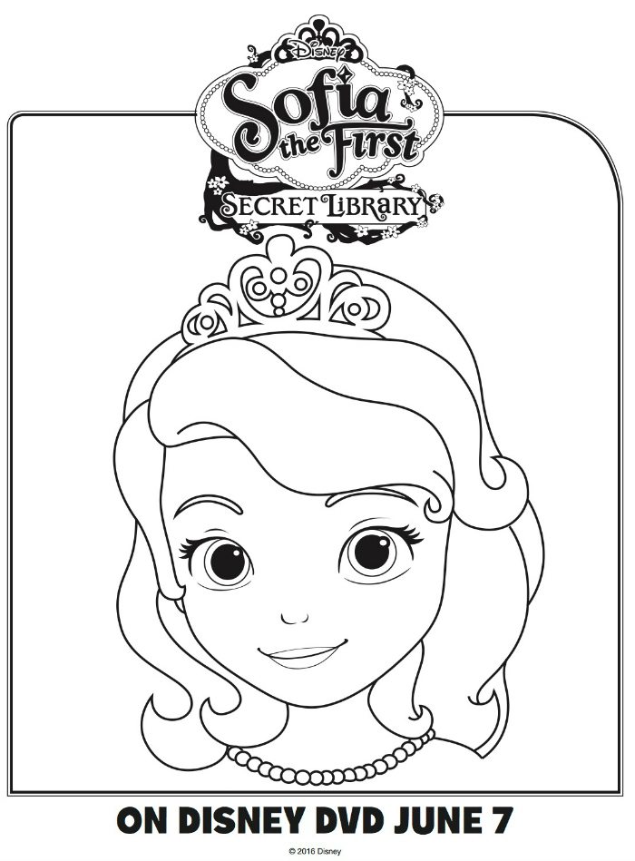 Disney sofia the first coloring page