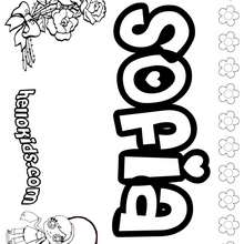 Sofia coloring pages