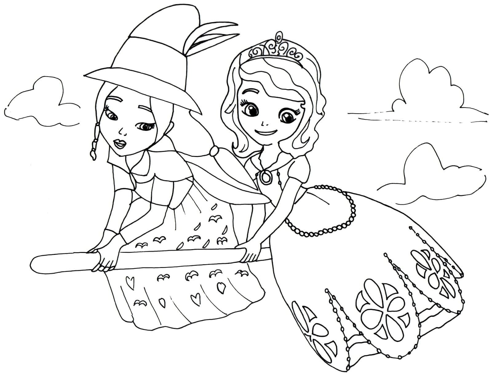 Sofia the first coloring pages