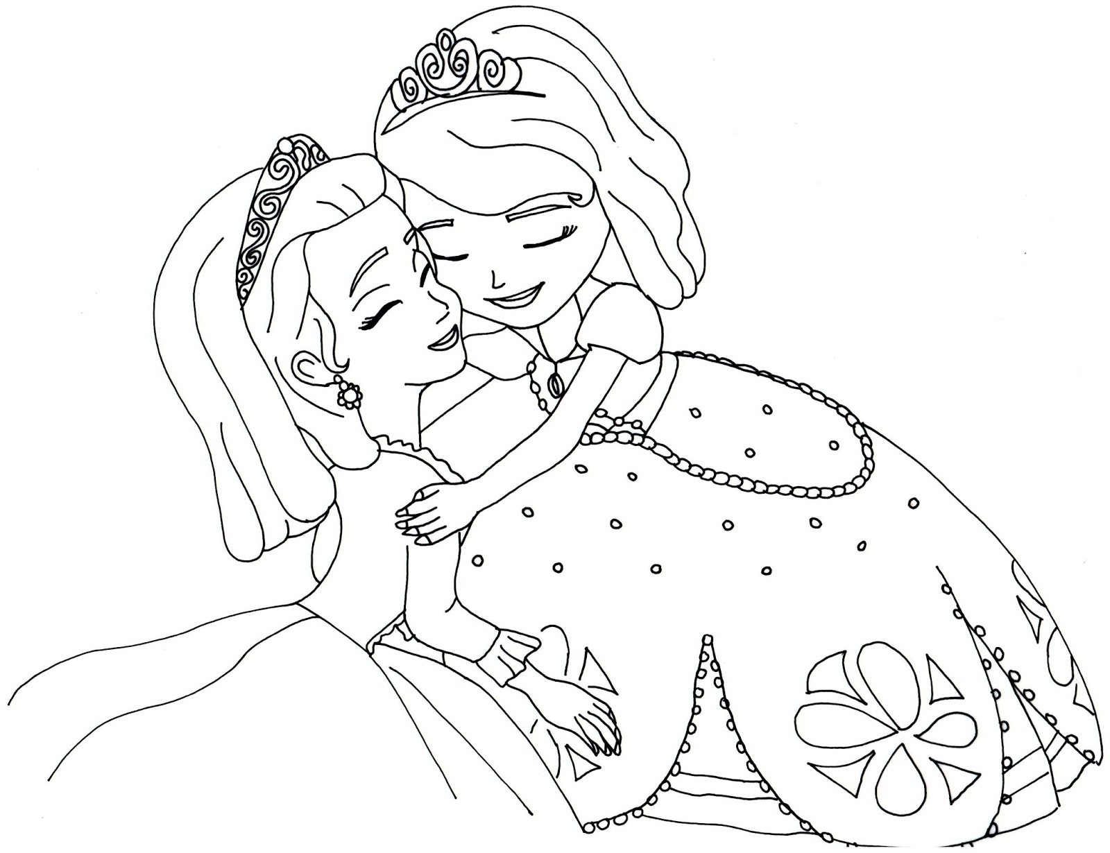 Sofia the first coloring pages