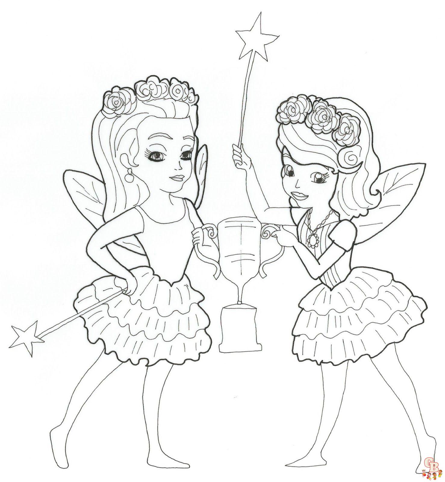 Enjoy the magic of sofia coloring pages