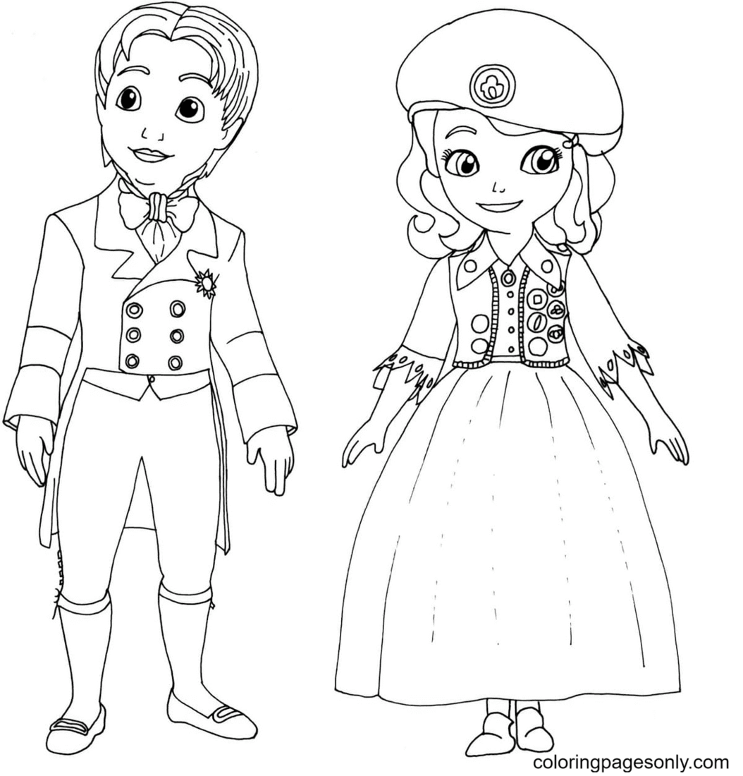 Sofia the first coloring pages printable for free download