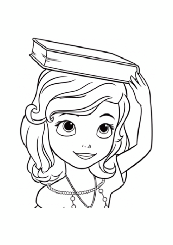 Princess sofia disney coloring pages for kids