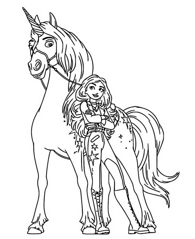 Coloring pages unicorn academy