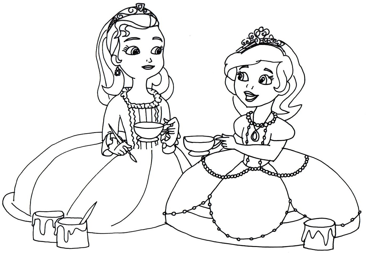 Sofia the first coloring pages