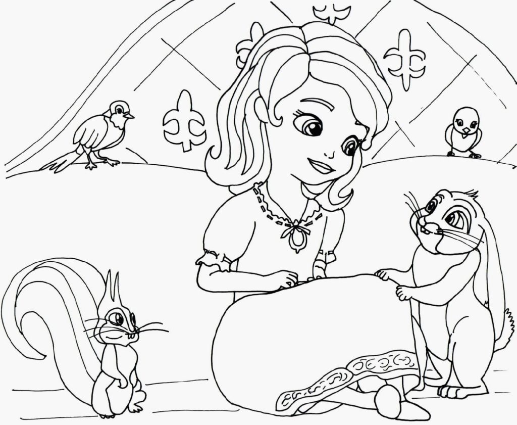 Sofia the first coloring pages