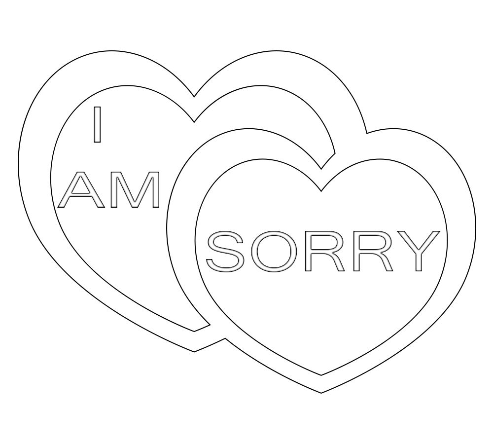 I am sorry coloring pages coloring pages easy coloring pages free coloring pages