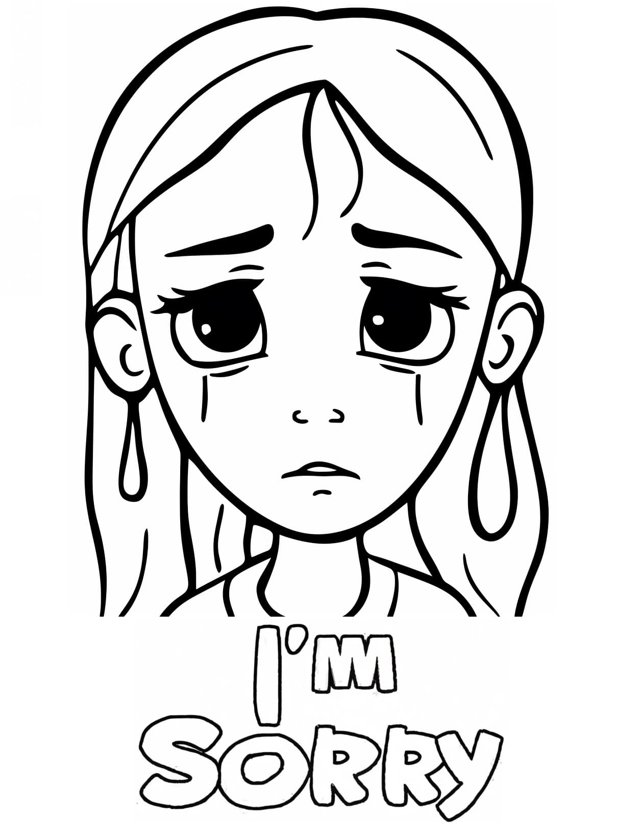 Im sorry picture coloring page