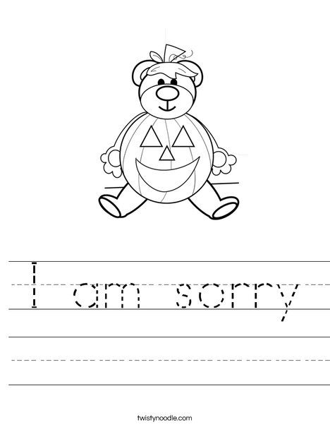 I am sorry worksheet fun homeschool worksheets social emotional learning activities