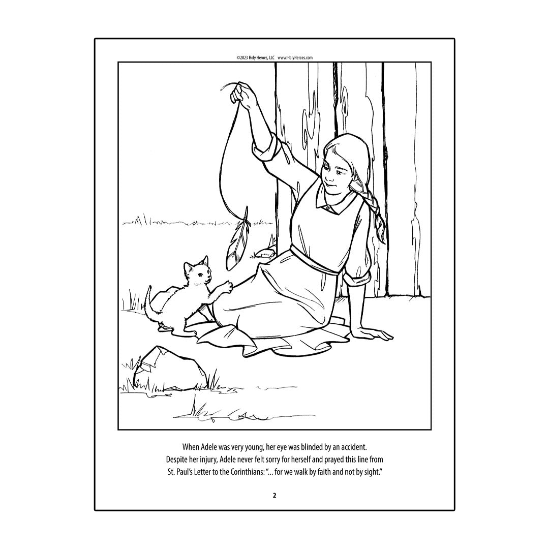 Our lady of champion coloring book download â holy heroes