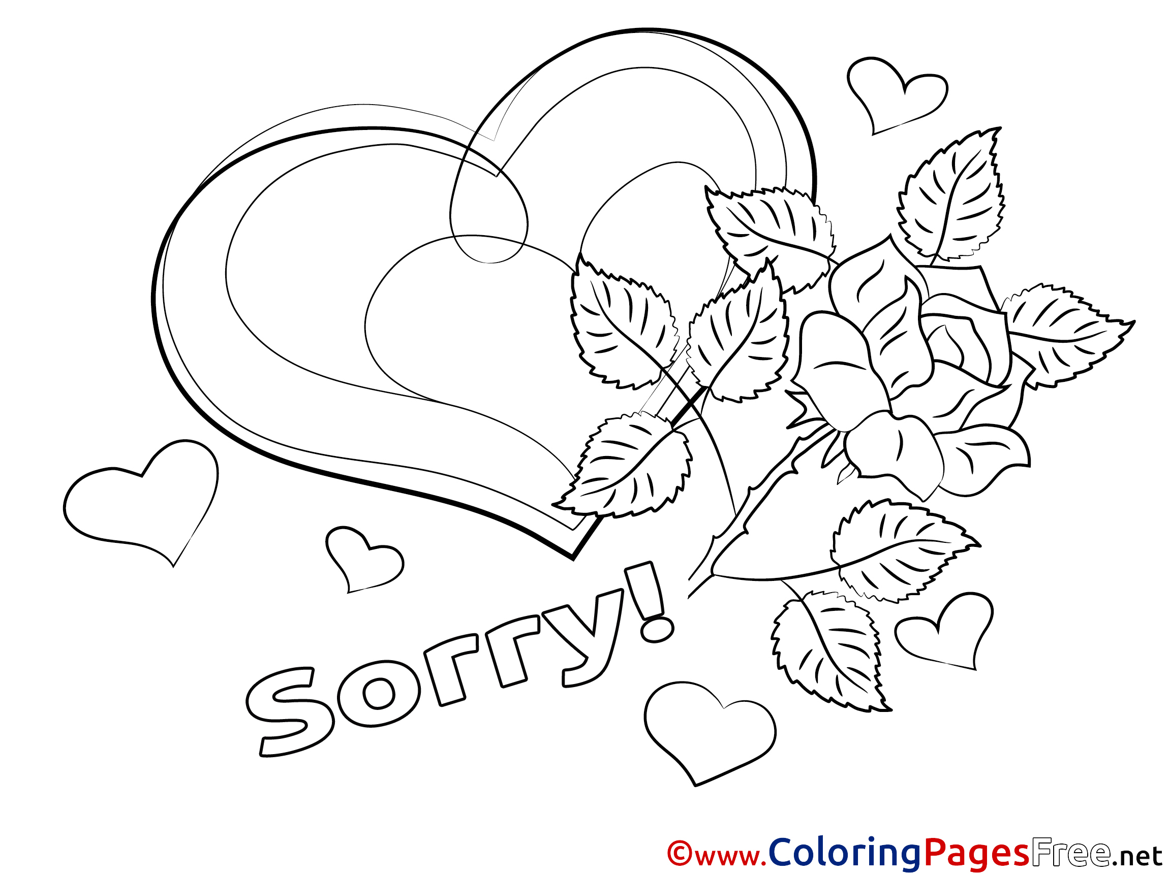 Rose colouring sheet download sorry