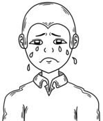 Sad boy feeling sorry coloring page free printable coloring pages