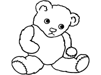 Teddy bear coloring pages page