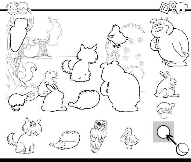 Premium vector activity task coloring page