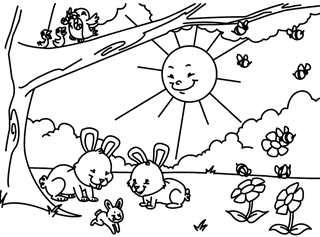 Animals free coloring pages