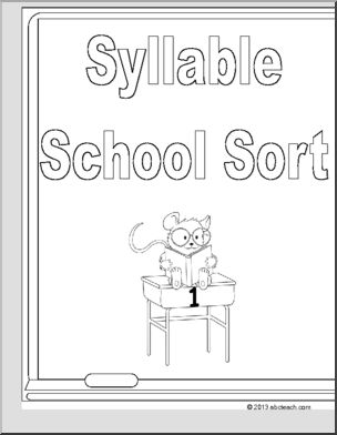 Syllable sort bw folder game i