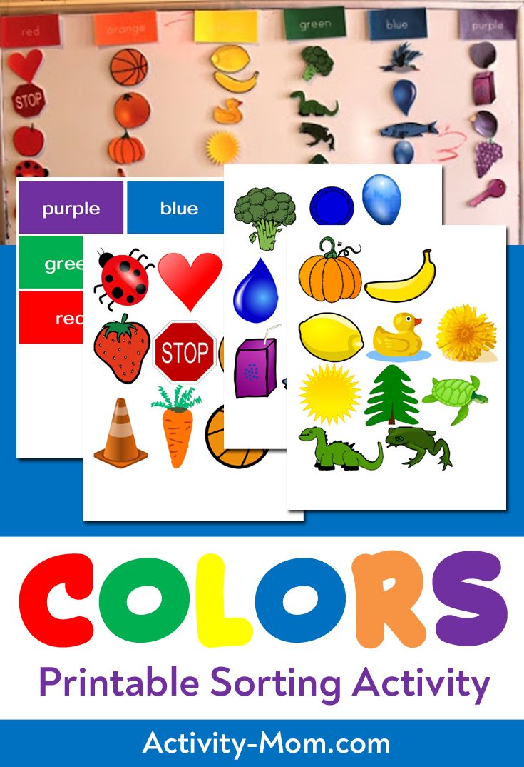 Color sorting printable color sorting activities color activities for toddlers preschool color activities