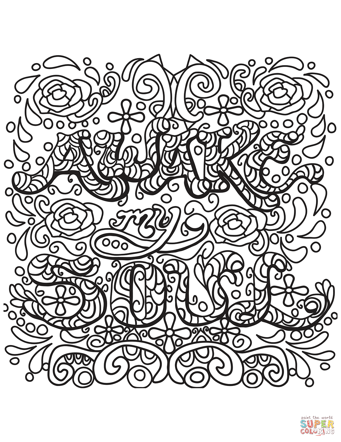 Awake my soul coloring page free printable coloring pages