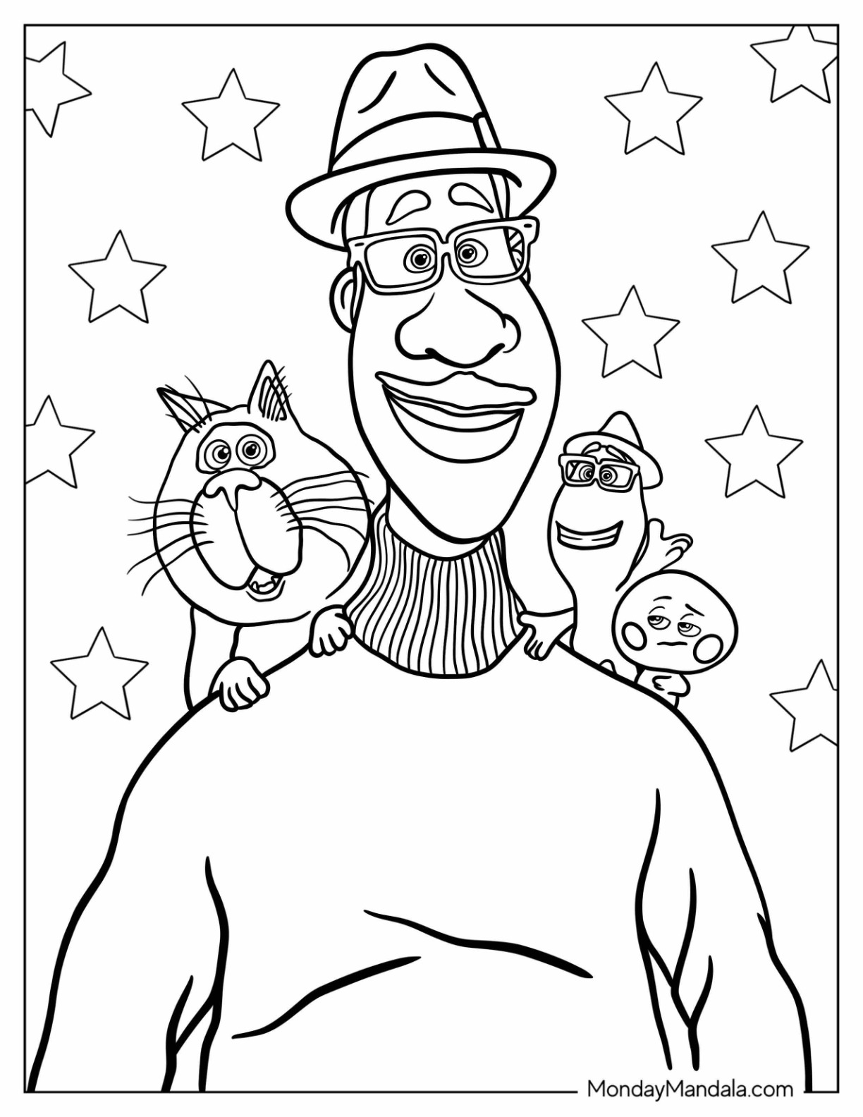 Pixar coloring pages free pdf printables