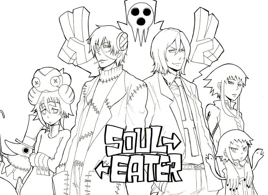 Image result for soul eater coloring pages coloring books soul eater coloring book art