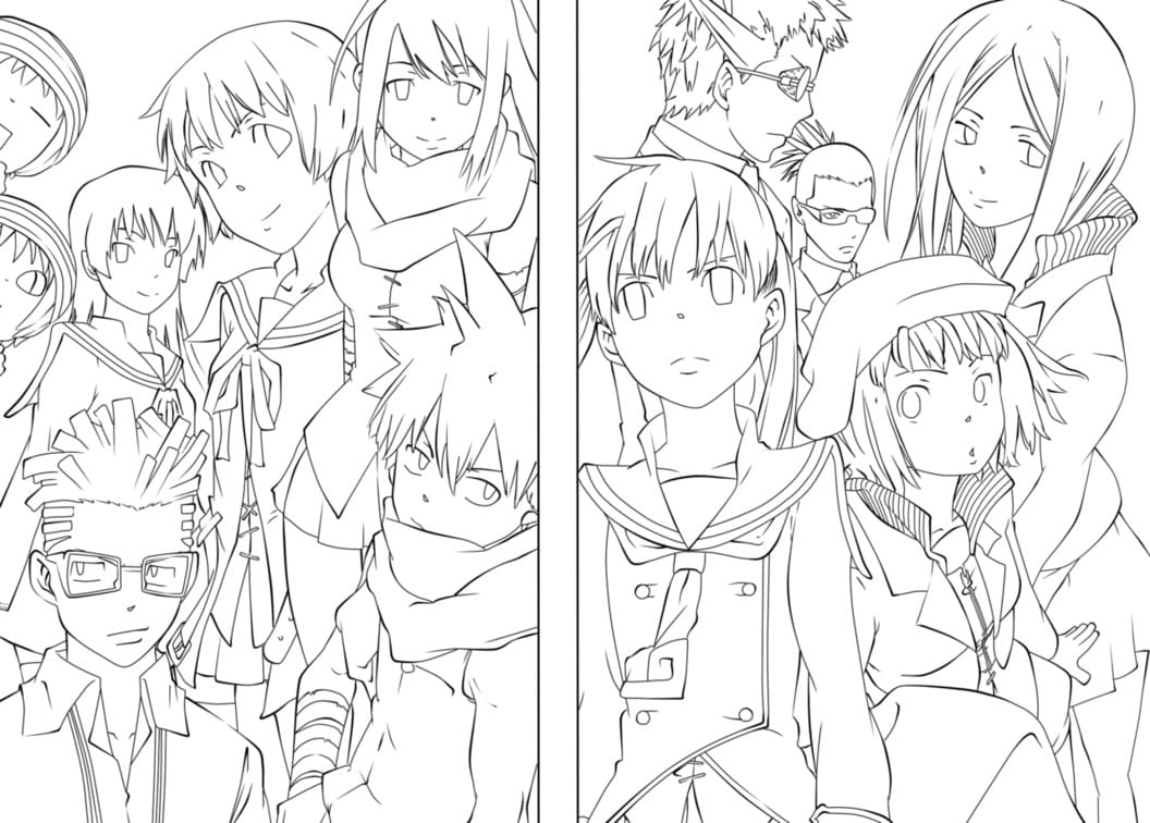 Soul eater coloring pages