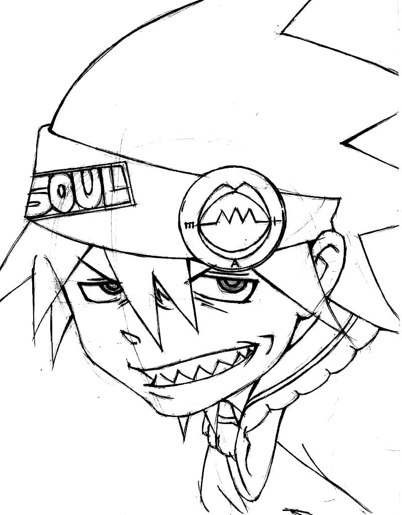 Soul eater coloring pages printable for free download