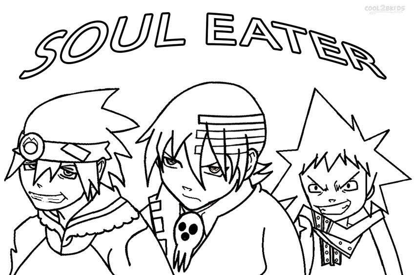 Printable soul eater coloring pages for kids coolbkids coloring pages for kids coloring pages soul eater