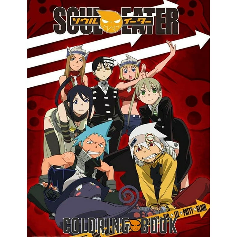 Soul eater coloring book for adults and for kids high quality illustrations the best high