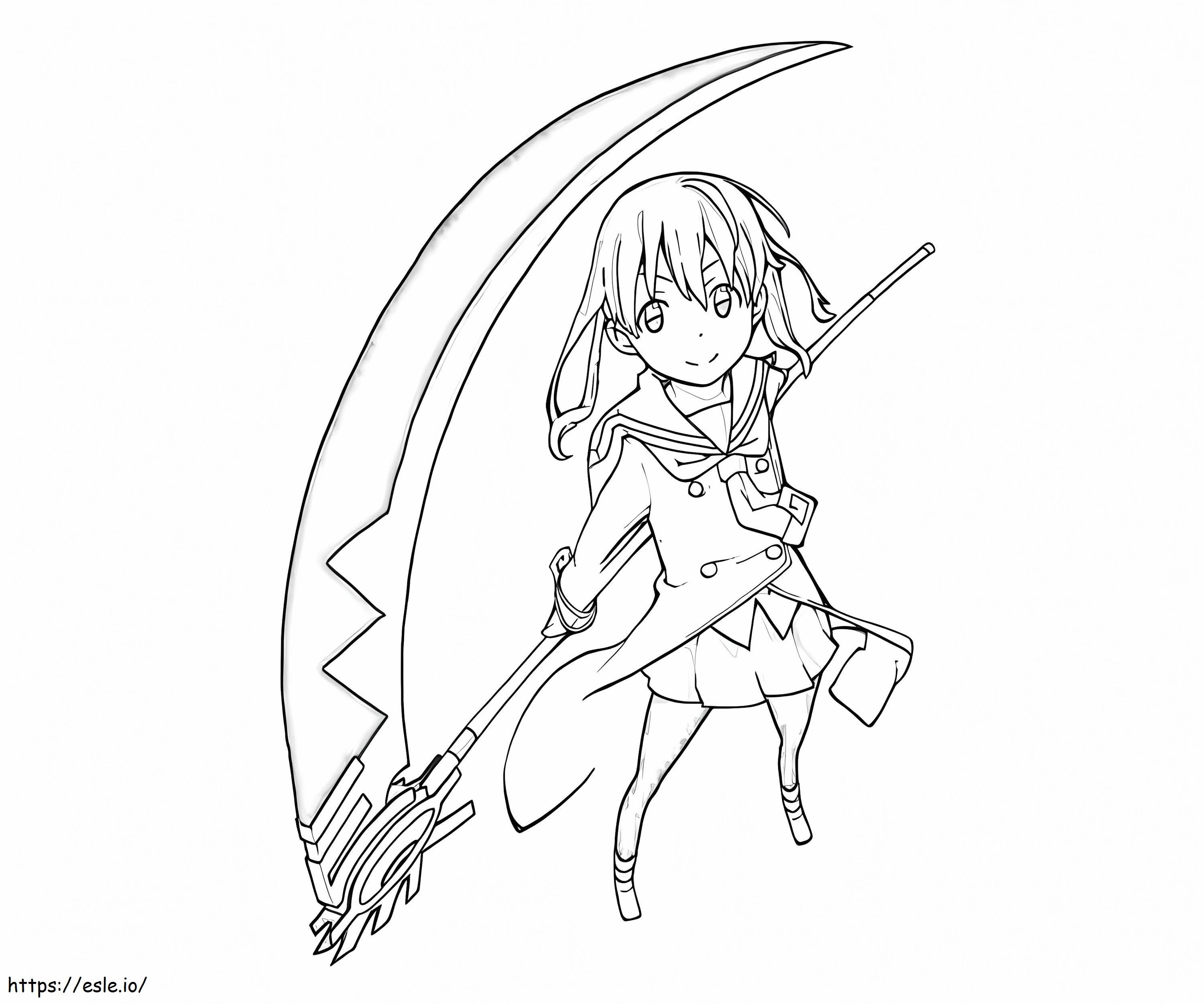 Maka albarn happy coloring page