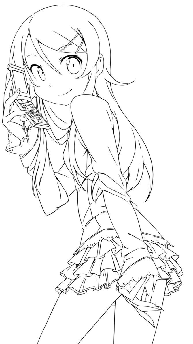 Kirino kousaka lineart by mayuuki