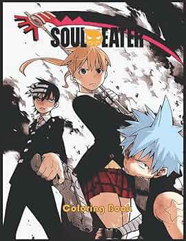 Soul eater coloring book amazing gift of soul eater anime for all ages soul eater high quality image coloring connie books