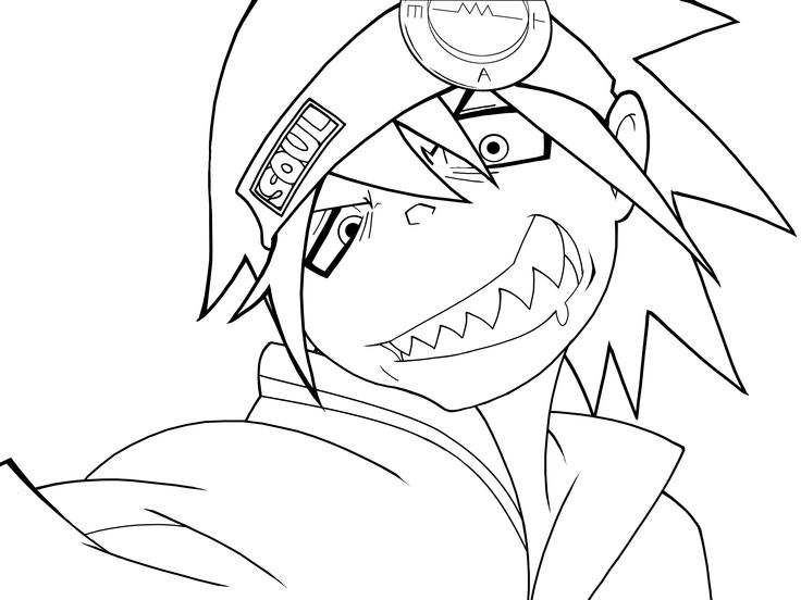 Soul eater evans lineart by kaerumiji soul eater soul eater evans coloring pages